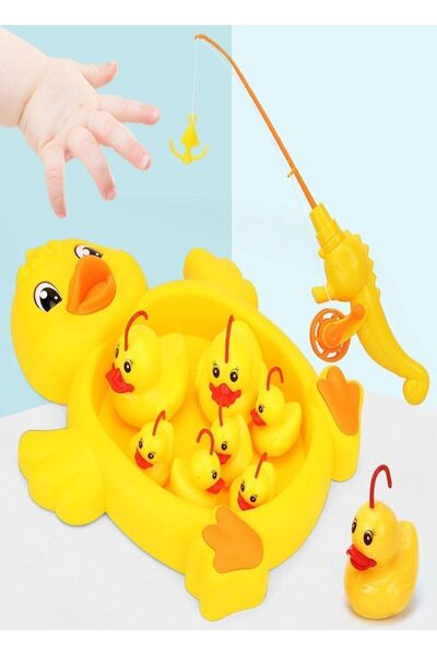 Ax Axentia 10 Parça Balık Tutma Yakalama Oyunu Mıknatıslı Oltalı Ördek Ve Yavruları Eğlenceli Eğitici Oyuncak