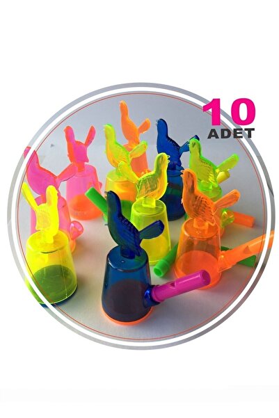 Ax Axentia 10 Adet Sulu Bülbül Sulu Kanarya Kuş Sesi Çıkaran Su Düdüğü Eğitic...