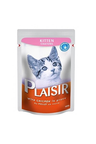 Plaisir Tavuklu Yavru Kedi Yaş Mama 100 gr X 6 Adet