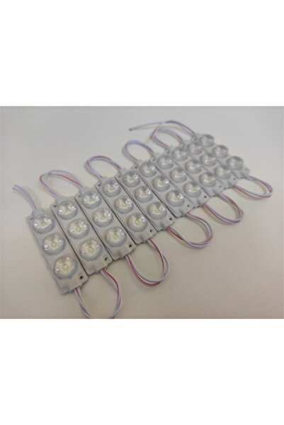 Carub Camlı Parmak Led Lamba Beyaz 24 Volt Su Geçirmez 10,lu 3m Bantlı Kesilebilir Tr77