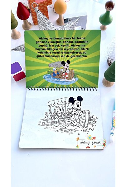 BİLMİŞ ÇOCUK Mıckey Mouse Sihirli Boyama Kitabı Mickey Mouse Sulu Kalem