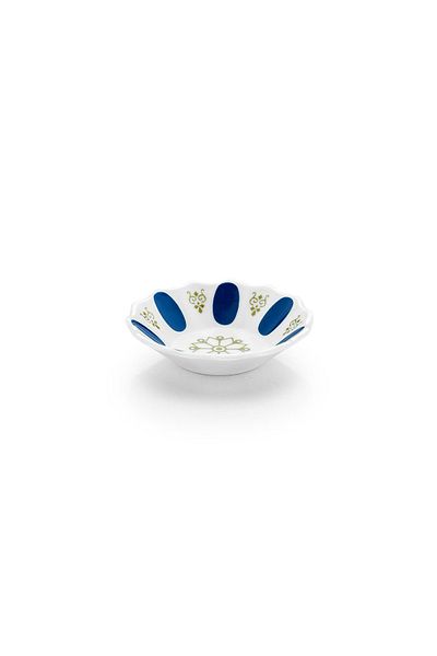 Özgül Blue Melamine Coffee Pot Tea Plate - 12 Pieces, 13.3 cm ML104M
