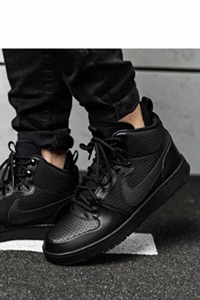 Nike Ανδρικά αθλητικά παπούτσια Black Court Borough Mid Winter Boots Aa0547 002