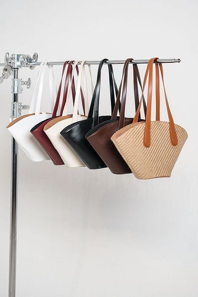 Çantacımstore Ecru-Cream Colored Women's Shopper Bag - Leather Look