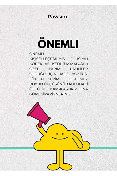 Pawsim İsimli Kedi Tasması , Kişiselleştirilebilir Kedi Tasması , Pembe Kedi Tasması ,Ayarlanabilir Tasma