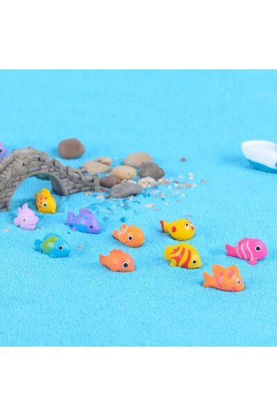 6 Pieces of Fish Shipped Mixed Terrarium Object Miniature Object Terrarium Ornament