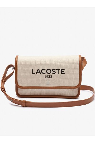 Lacoste Heritage Canvas - Hooded Pleated Shoulder Bag