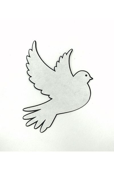 keçeli dünyam Felt Figure, Dove 25 cm