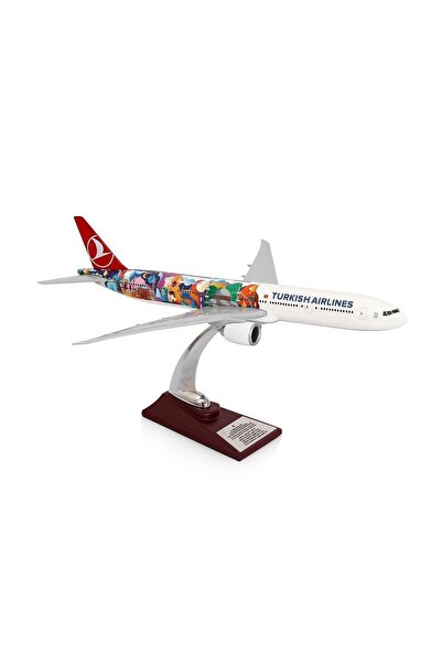 Genel Markalar THY Maket Uçak , Boeing 777-300 1/200 – İstanbul Temalı Özel Tasarım Model Uçak