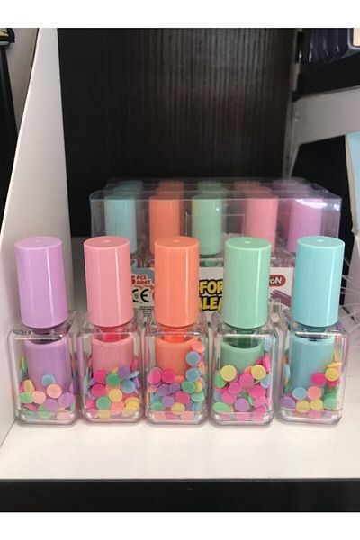 Uludağ Kırtasiye Set of 5 Nail Polish Highlighter Pens