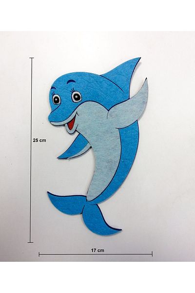 keçeli dünyam Felt Figure, Dolphin 25 cm