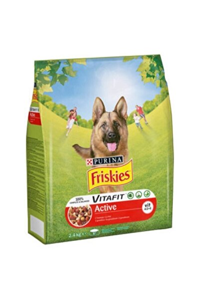 Friskies Etli Köpek Maması (AKTİF KÖPEKLER İÇİN) 2,4 Kg