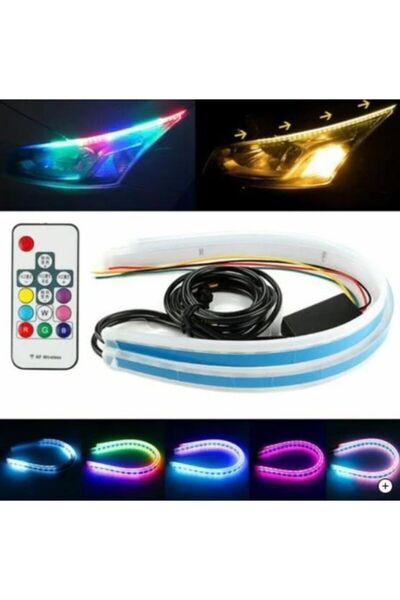 Genel Markalar Far Içi Far Üstü Su Geçirmez Kayar Led Sinyalli Rgb Led
