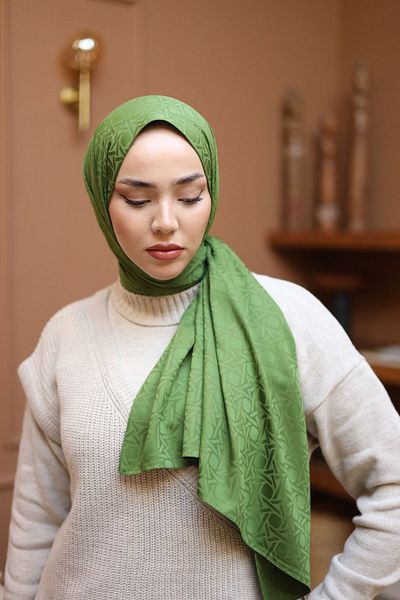 Silk Home Deluxe Ζακάρ Σάλι - Grass Green