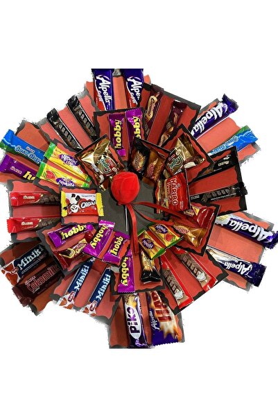 Almila Store Çikolatalı Hediyelik Güllü Kutu