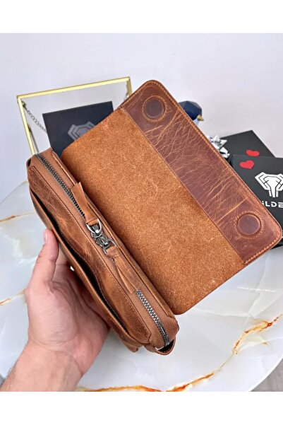 Fil Deri Genuine Leather Premium Men's Handbag - 2056