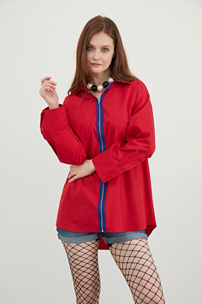 DeSeGo Cotton Poplin Shirt - Stylish and Comfortable Design with Zipper Detail