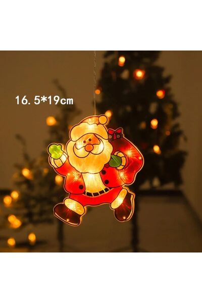 SD WORKS Window Decoration Lights Vantuzlu Yılbaşı LED Aydınlatma Ledli Noel ...