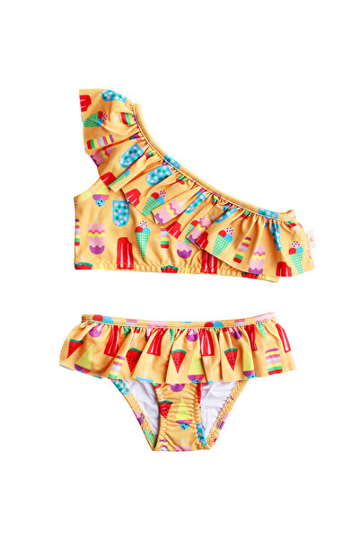 Miela Kids UV Protection Ruffle Single Shoulder - Ice Cream