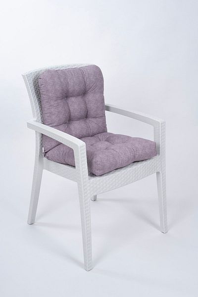 ALTINPAMUK Scaun Liliac - Spătar Pouf, Sireturi Speciale Cusute, 43x88 Cm