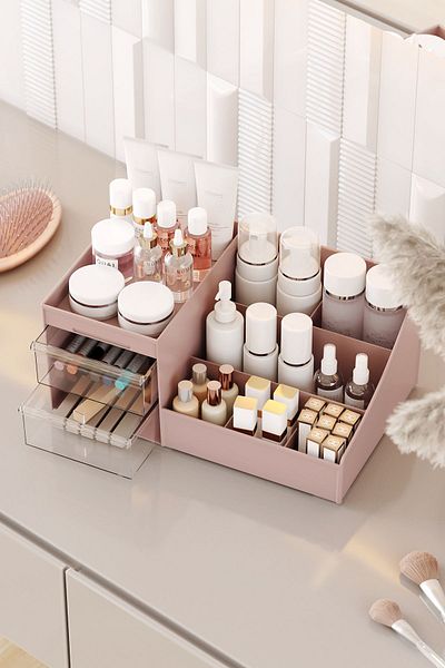 APEXEL Elegance Cosmetics And Makeup Organizer Box Organizer