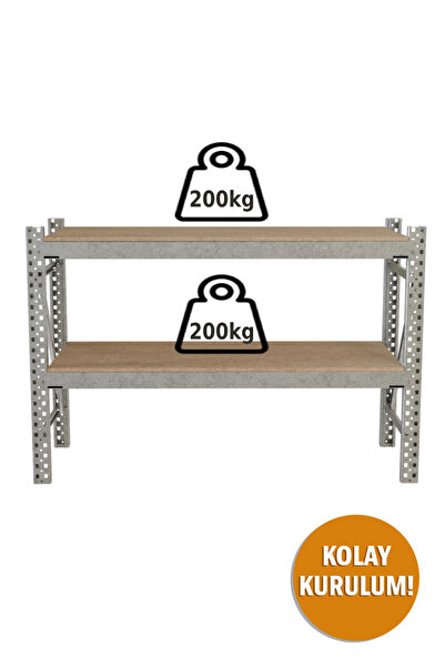 GDS Ağır Yük Rafı Çalışma Tezgahı 2'li H1200