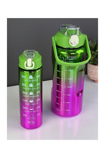 AROW Lux Motivation Flask 2 Li Green-Purple