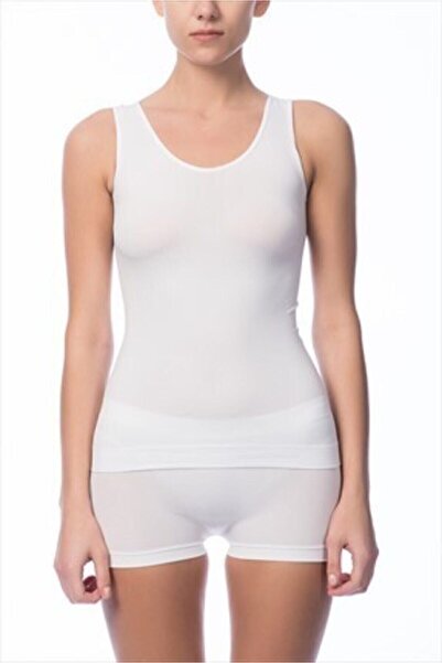 NBB 2441 Kadın Kalın Askı Atlet Beyaz