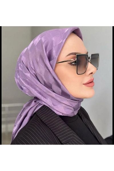Aknur Moda وشاح جاكار بنمط لون أرجواني - متجر أزياء عالي الجودة