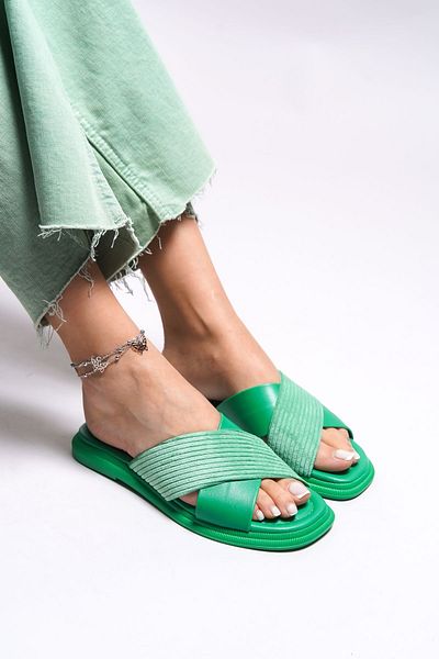 Riccon Ghinnuba Women's Slippers0012518 Green