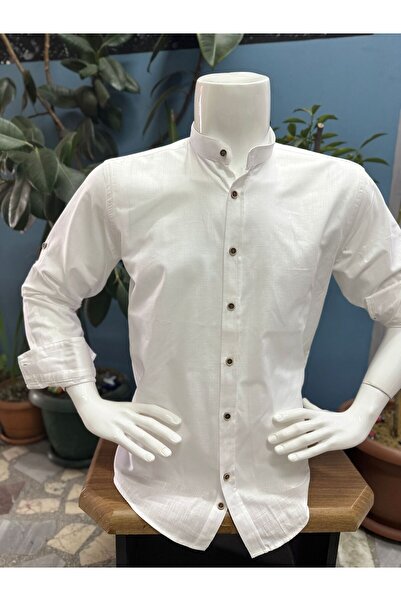 CLASSO DOMINANT COLLAR SLEEVE FOLDED COTTON SHIRT