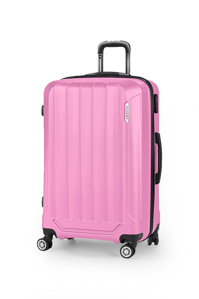 POLO&SKY Spring Model Pembe Renk Büyük Boy Valiz Bavul