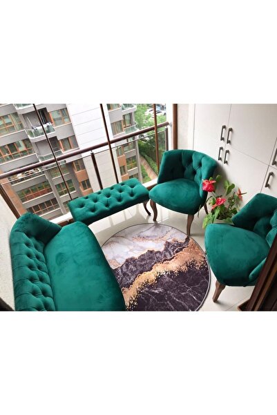 ElizzanMobilya Elizzan Baby Face Kumaş Zümrüt Yeşil