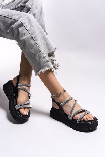 Riccon Dámské sandály Ghylgal0012311 Černé