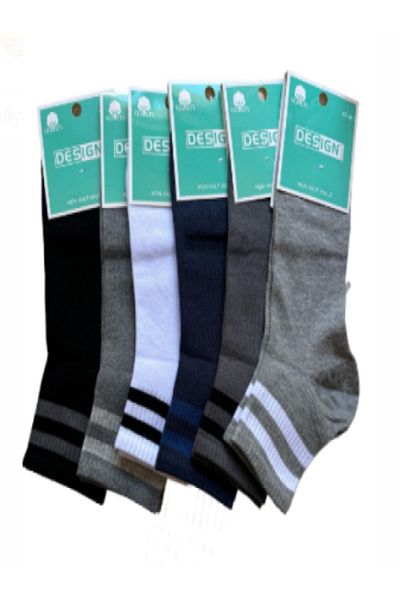 Design Socks Σετ ανδρικών ριγέ κάλτσες Desing 6 τεμαχίων
