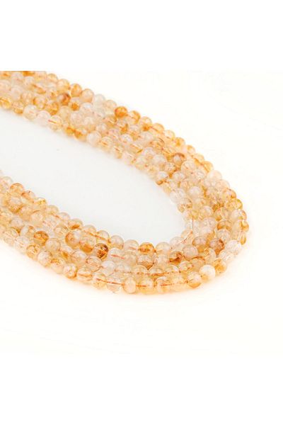 Zeynep Büyükbay 8mm Citrine Natural Stone String