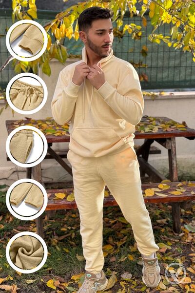 YAKAMEL Set de trening OB Comfort cu glugă, buzunar cangur, supradimensionat,...