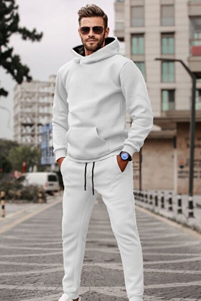 YAKAMEL ERKEK OVERSİZE KALIN KIŞLIK EŞFOMAN TAKIMI