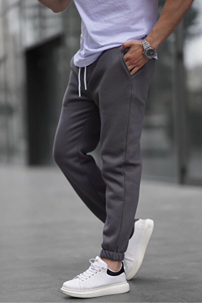 YAKAMEL Men's Jogger Sweatpants - Ribbed, Pockets and 3 Thread Elastic Waist