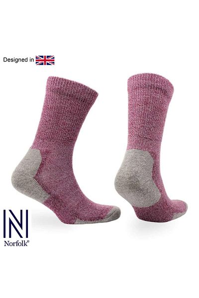 NORFOLK Чорапи Alfie Diabetic Bamboo Cushioned Sugar - Чорапи за ходене, подходящи за хора с отоци, 1 чифт