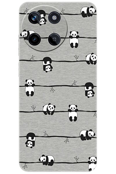 realme 11 (RMX3636) Uyumlu Kılıf Desen Baskılı Silikon Pandalar STK:751 CP-QG...