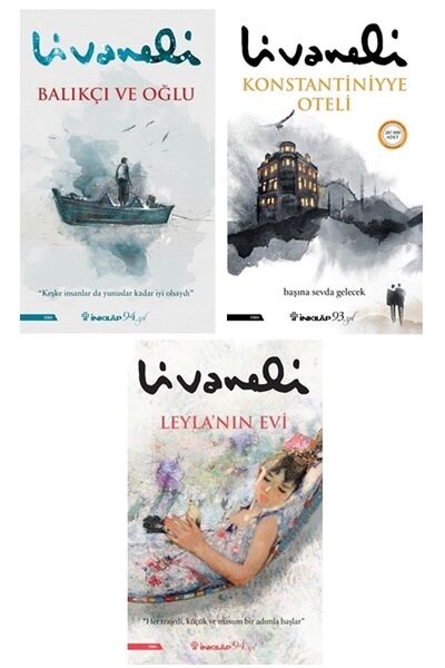 İnkılap Kitabevi Balıkçı Ve Oğlu - Konstantiniyye Oteli - Leyla'nın Evi (3 Kitap Set)