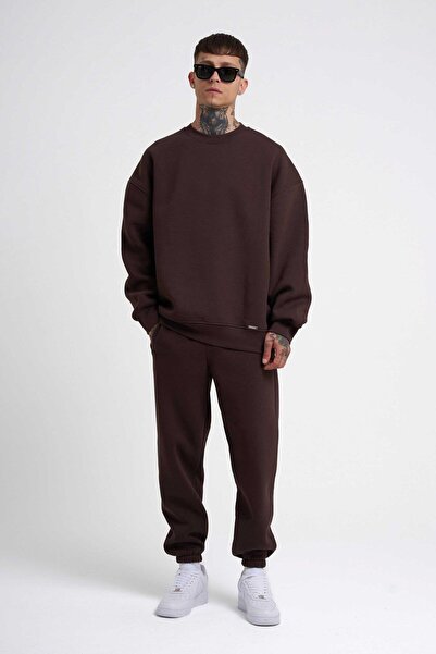 YAKAMEL Legendary Unisex Oversize 3 Thread Thick Tracksuit Set