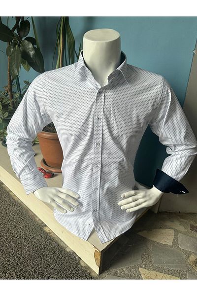CLASSO uzunkol printed lycra shirt
