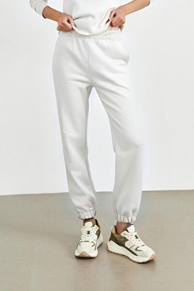 YAKAMEL Γυναικείο παντελόνι φόρμας με τσέπες από 3 κλωστές - Ψηλόμεσο