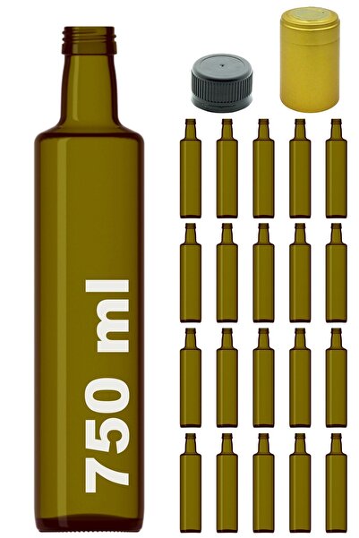 Afracam 750 ml Yeşil Dorika Kilitli Kapaklı Ve Kapüşonlu Yuvarlak 750 Cc Boş ...