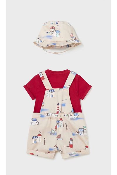 MAYORAL Newborn patterned 3-piece set