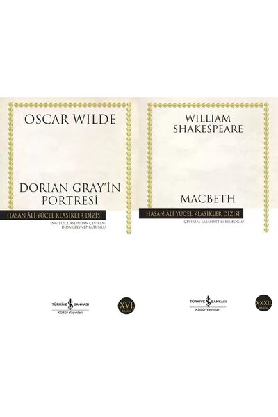 TÜRKİYE İŞ BANKASI KÜLTÜR YAYINLARI Dorian Gray'in Portresi-macbeth Oscar Wil...