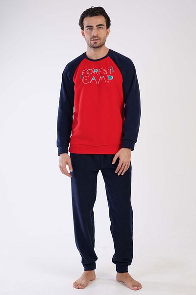 VİENETTA Σετ ανδρικές πιτζάμες μακρυμάνικο Fleece - 305010