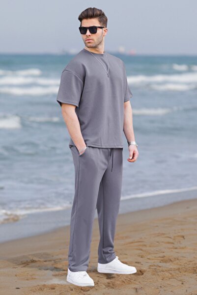 YAKAMEL Ανδρικό Smoked Casual κοντομάνικο μπλουζάκι και σετ πιτζάμα